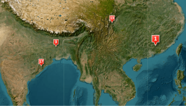 Endangered Species of the World map image