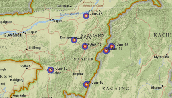 Indian Army's first surgical strike in myanmar map image 