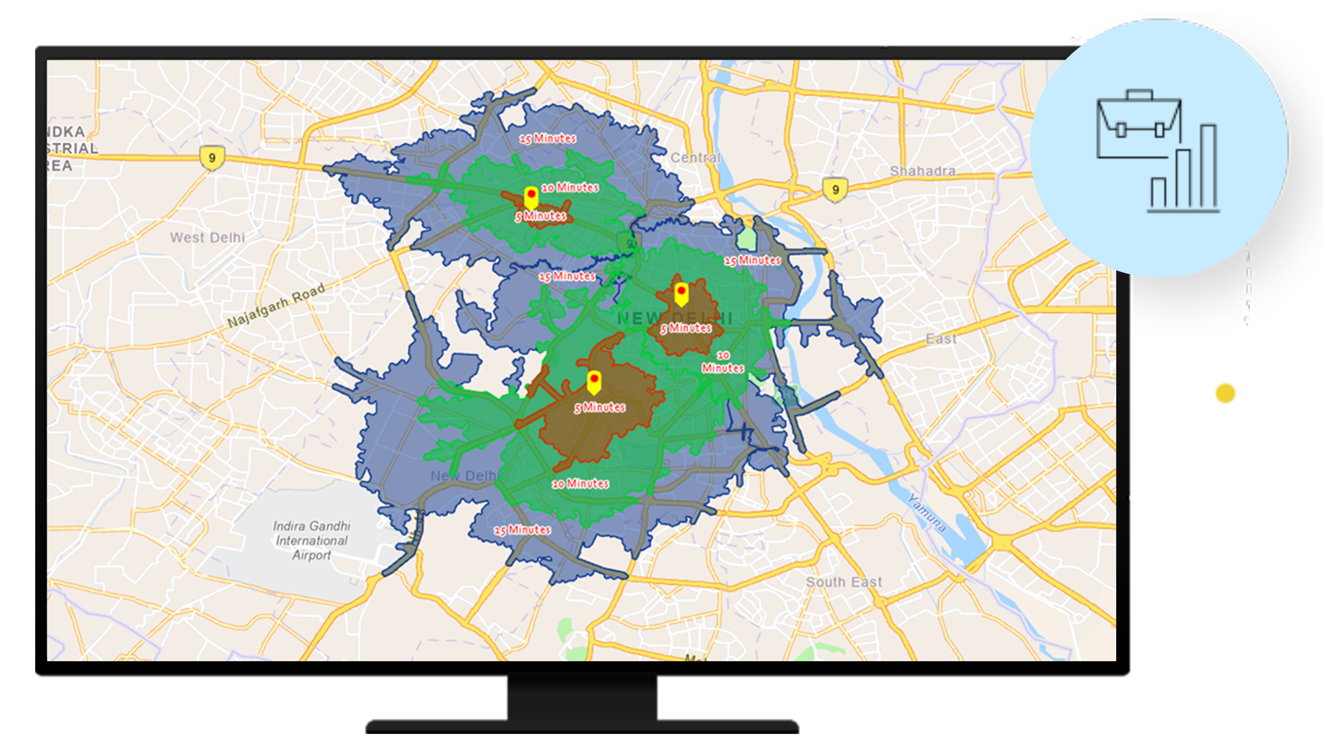 Street grid map