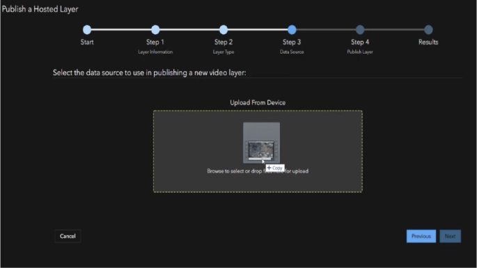 White text on a black background with text and a timeline on top representing the steps to publishing a video in Video Server,Publish the video-as-a-service