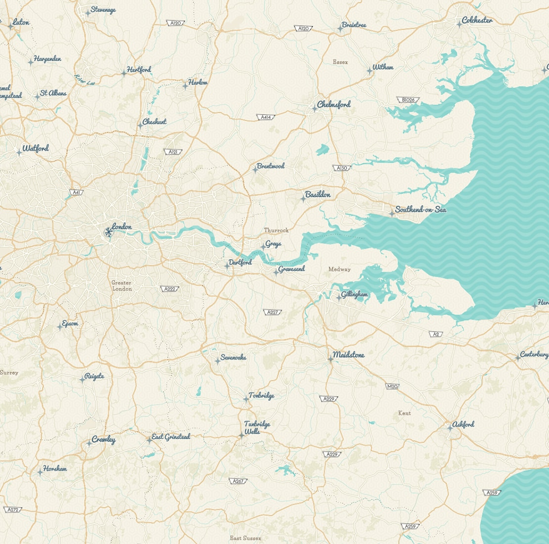 Customizable vector basemaps