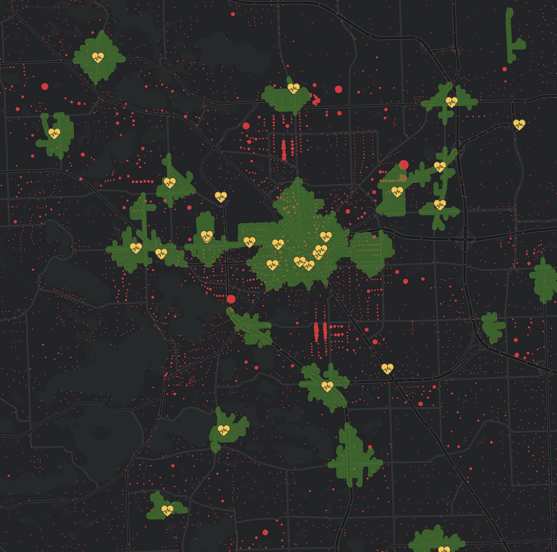 What is nearby? 