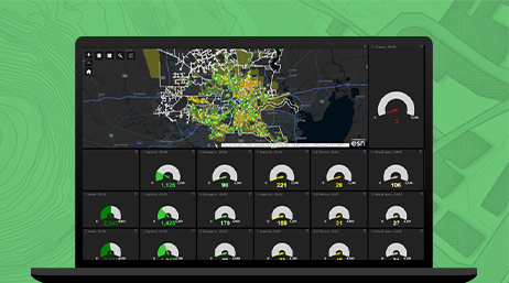 Black, yellow and green map