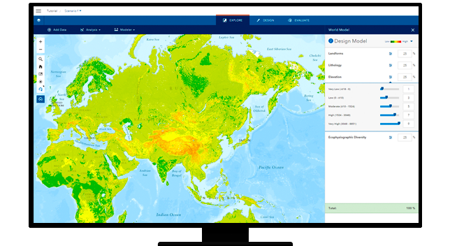 A graphic of a computer monitor displaying a map of Russia in green and yellow on a blue ocean