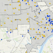 Map of voting information 