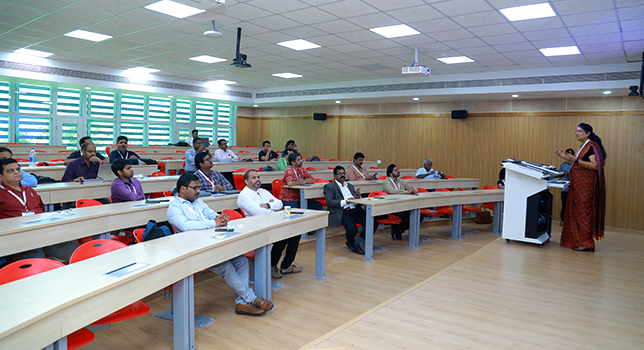 A multicolored district map